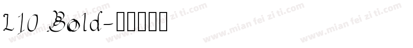 L10 Bold字体转换